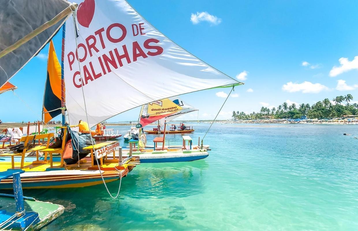 Marulhos Resort Beach - 2 Quartos & 1 Quarto Порту-де-Галиньяш Экстерьер фото